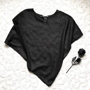 Gothic Black Lace Shawl one size